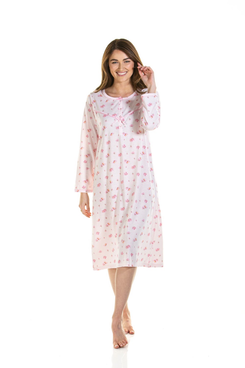 Nightwear for Elderly Ladies or Older Women Button Through