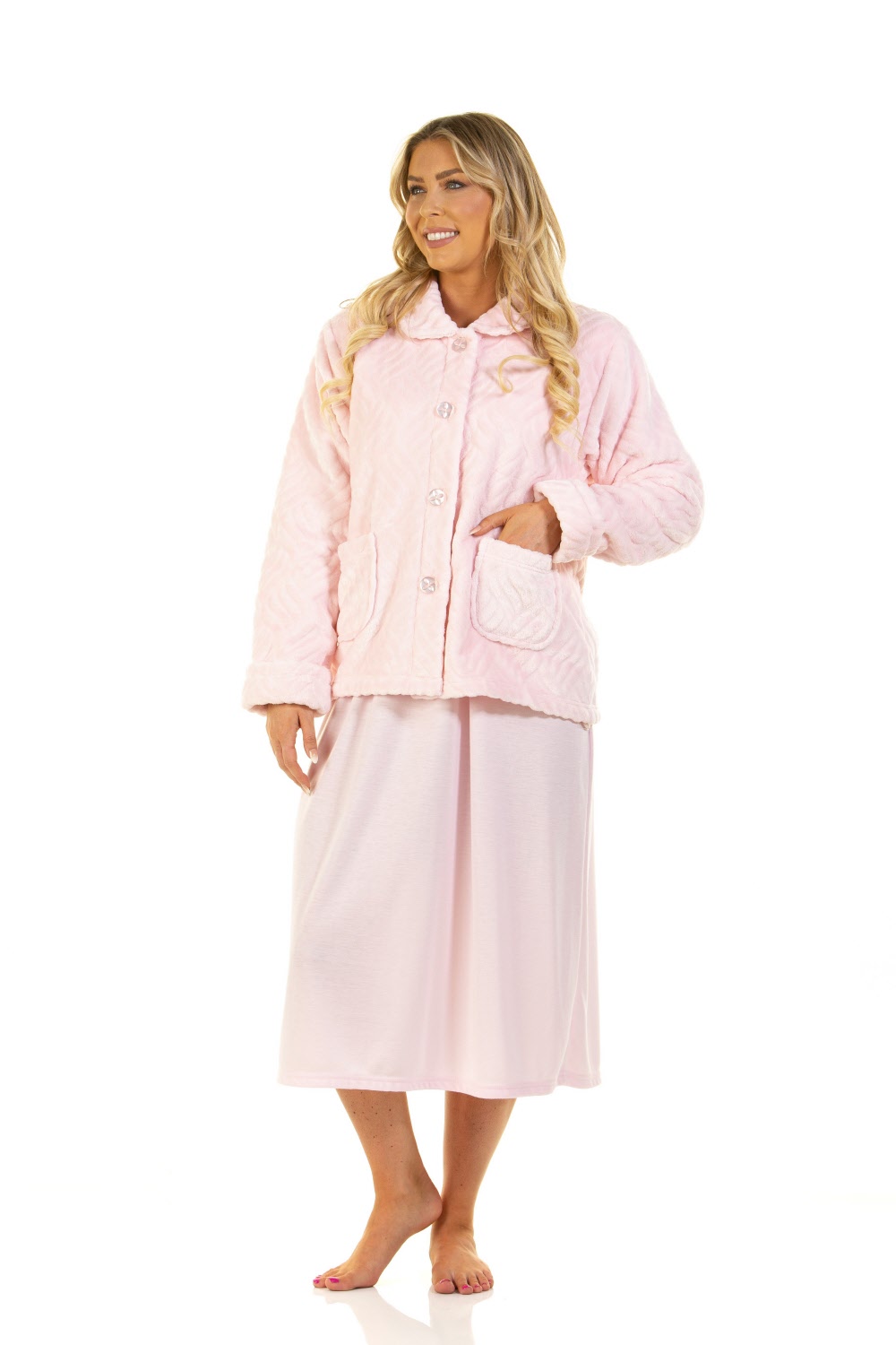 Ladies bed jacket . Button through bed jacket. Uk. old lady. Nightwear