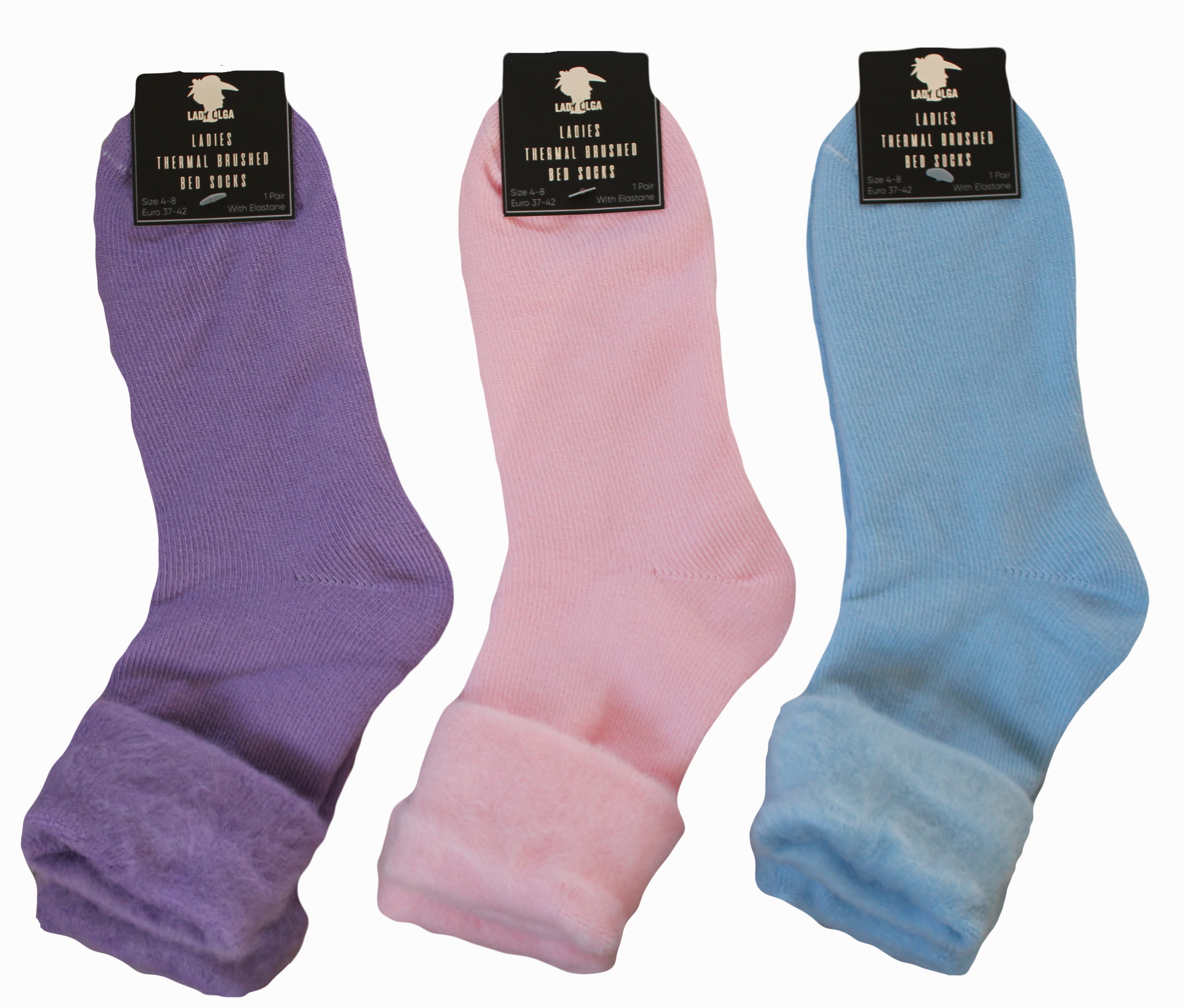 Ladies Thermal bed socks. Ideal bed socks for the older lady