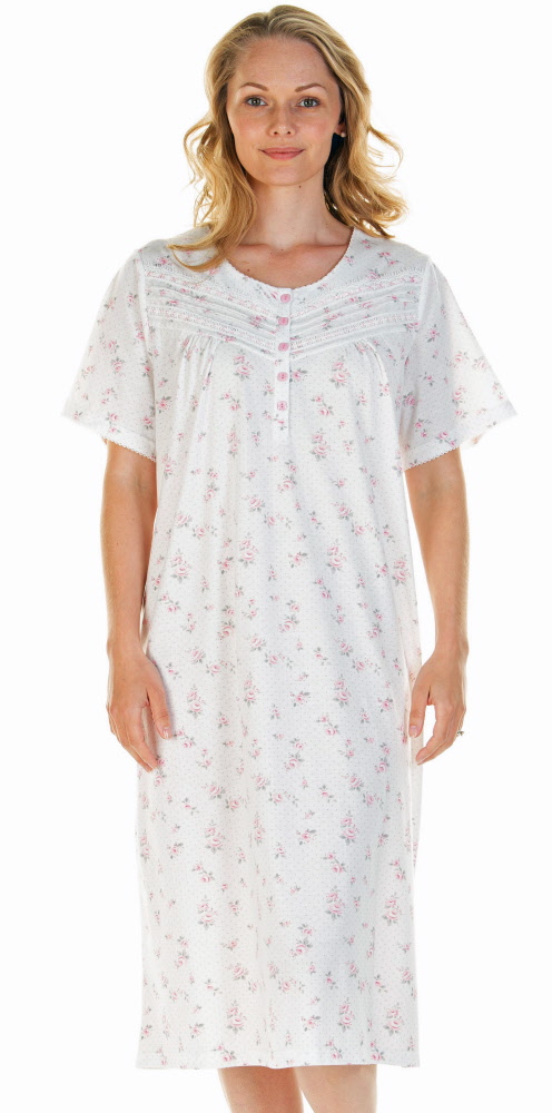 Ladies short Sleeved jersey Nightdress 