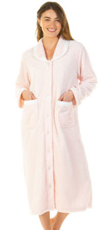 Ladies Notting Hill button through dressing gown/housecoat.Housecoats for elderly. 